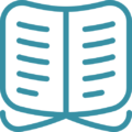 Icône livre ouvert